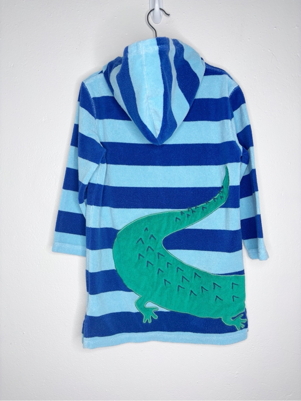 Mini Boden Blue Quartz Croc Towelling Throw On Swim Cover Up Size 5-6yrs - Picture 2 of 7